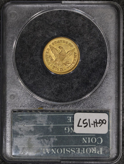 1905 (MS65 CAC) $2.50 Liberty Head Gold Quarter Eagle $2.5 Rattler Holder PCGS