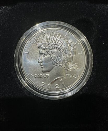 (1) 2021 Peace Silver Dollar with OGP & COA - 21XH