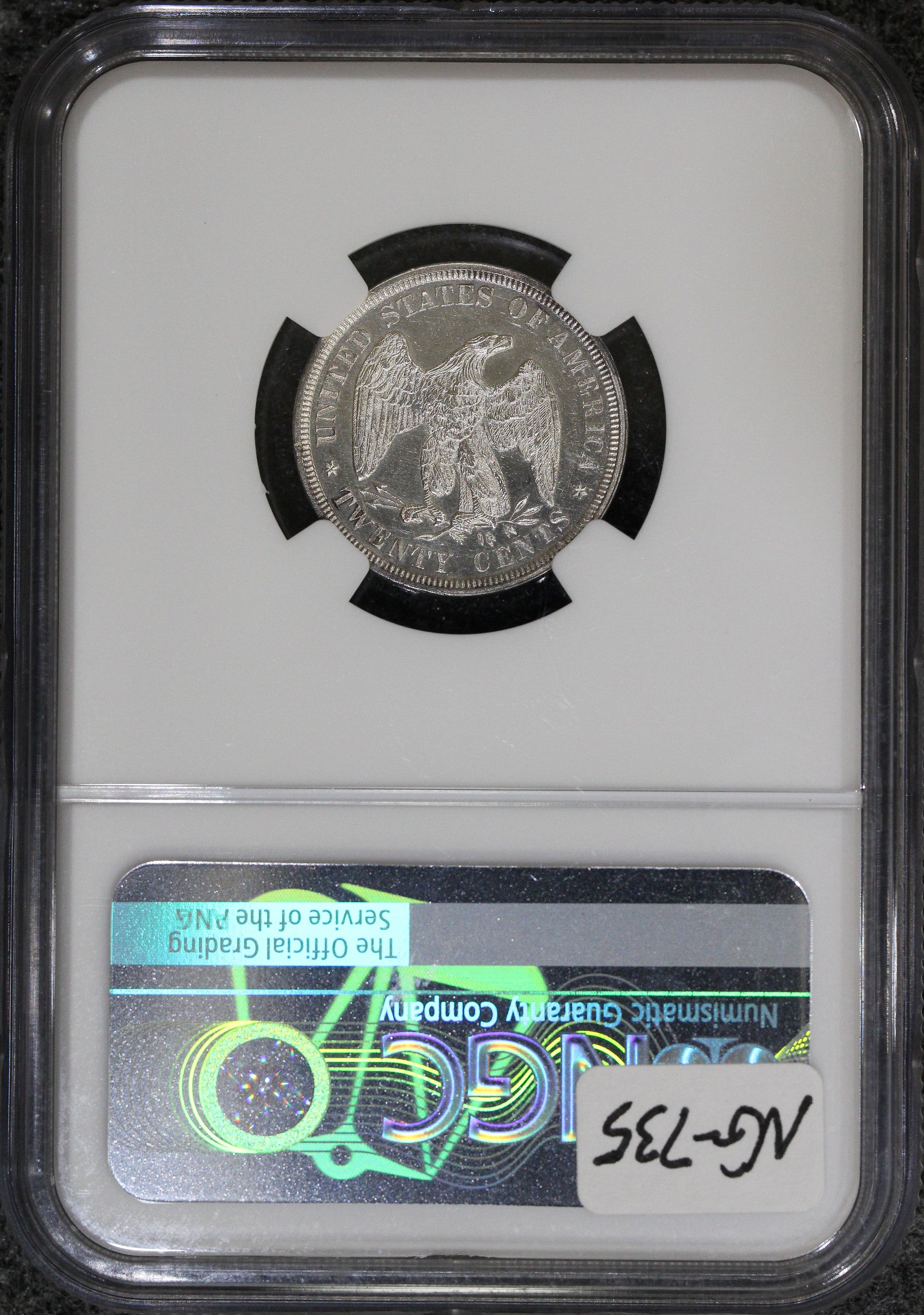 1875 (PF61) Proof Twenty Cent Piece 20c NGC