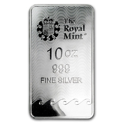 10 oz Silver Bar - The Royal Mint Britannia