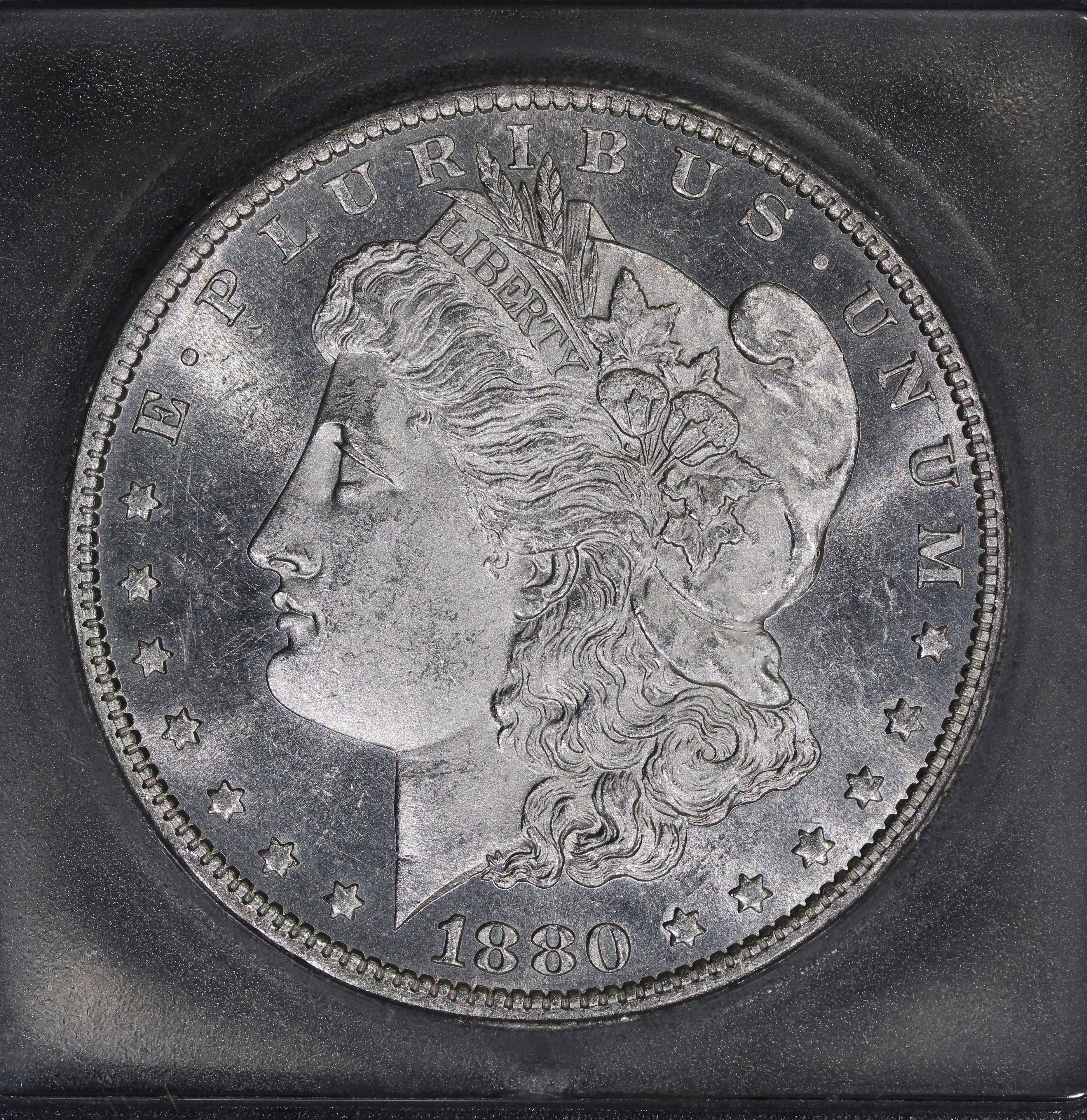 1880-O (MS63) $1 Morgan Silver Dollar ICG