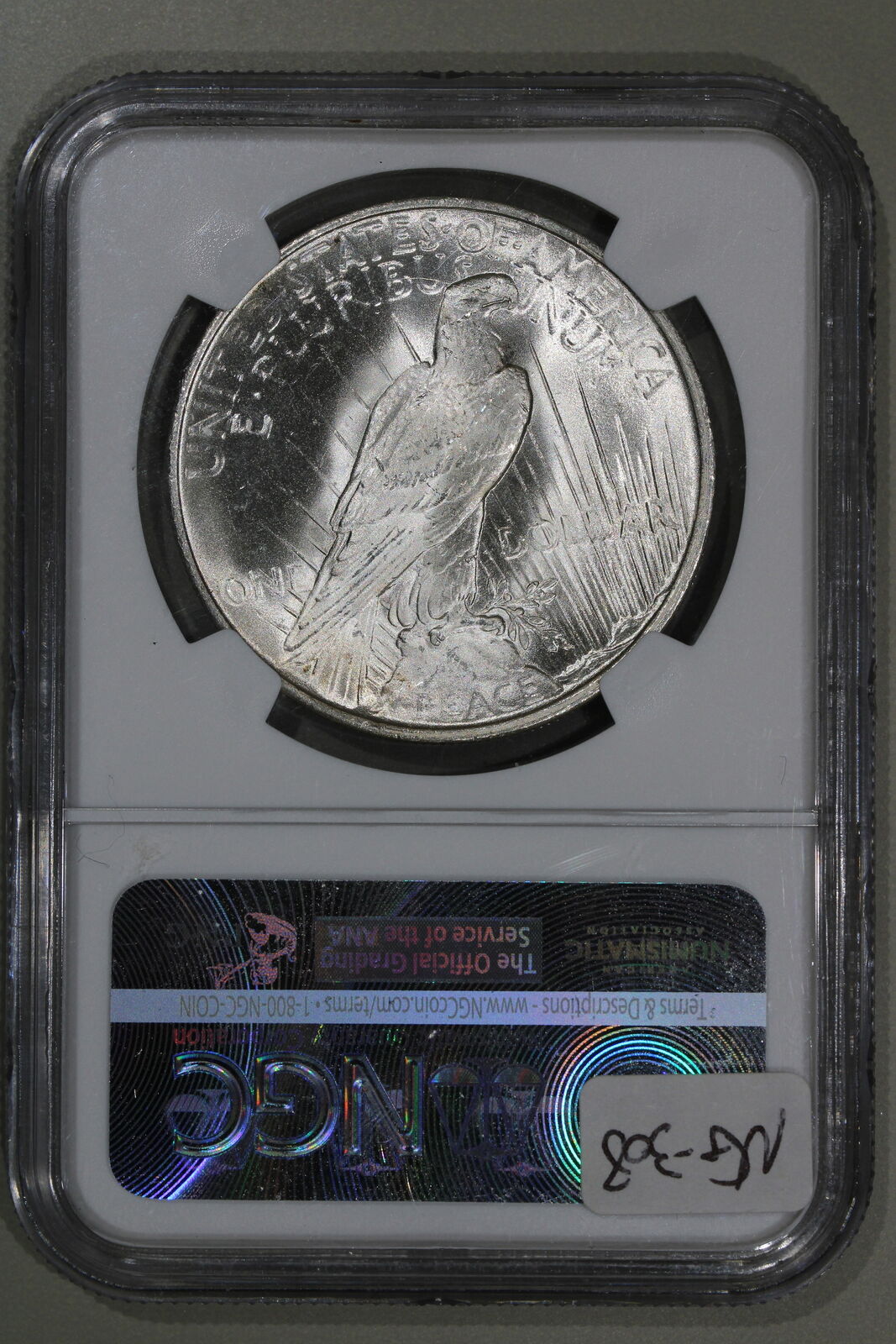 1923 (MS66) Peace Silver Dollar $1 NGC Graded Coin