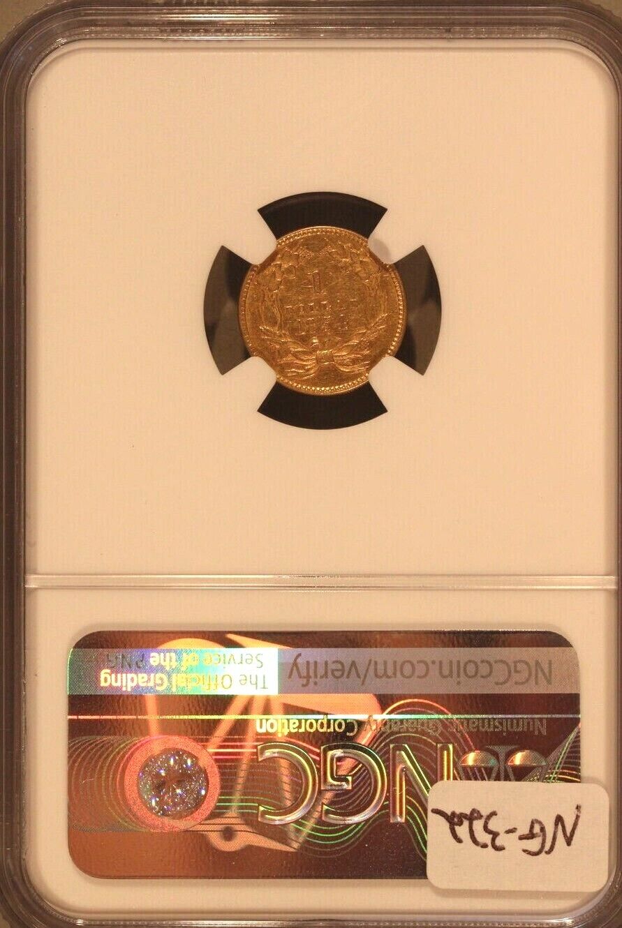 1854 (AU55) Type 2 - Gold Dollar $1 NGC Graded Coin