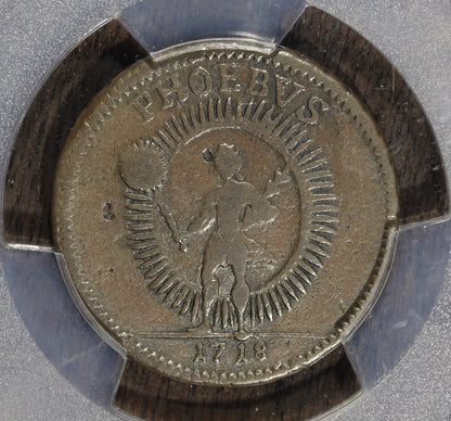 1718 (VF30) Sweden Daler PCGS - Phoebus