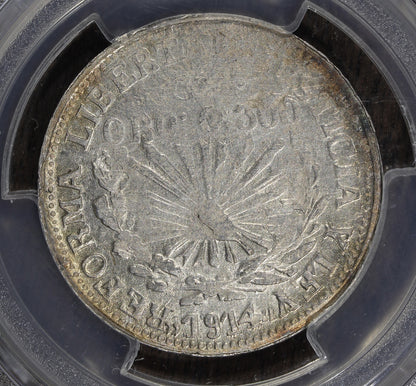 1914-GRO (UNC Detail) Mexico Guerrero 1 Un Peso KM-641 PCGS - Revolutionary!